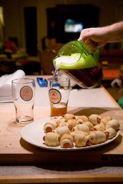 Yes, that is beer being poured from a margarita pitcher Yes, that is beer being poured from a margarita pitcher