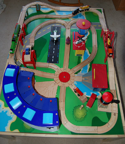 Bird's Eye View of the Train Tracks Bird's Eye View of the Train Tracks